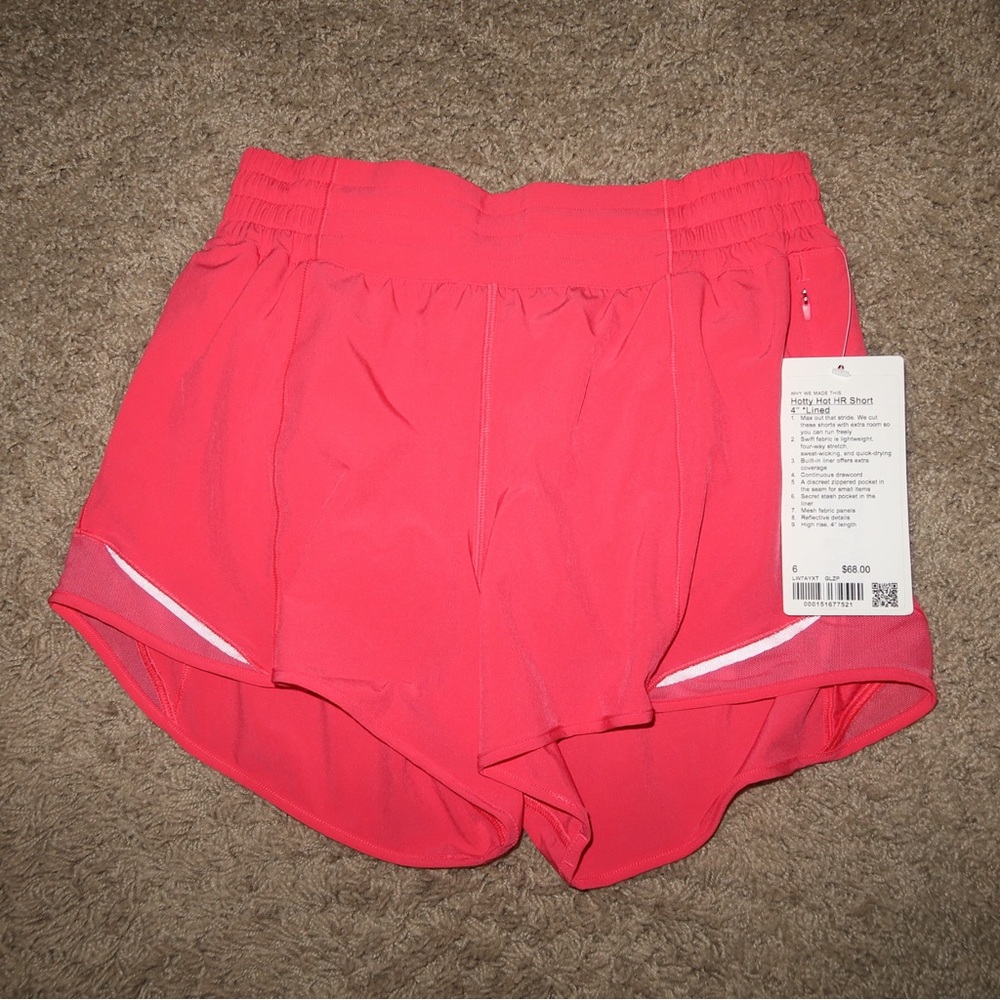 Lululemon Athletica Bright Pink Athletic Shorts
